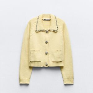 Zara embellished sweater